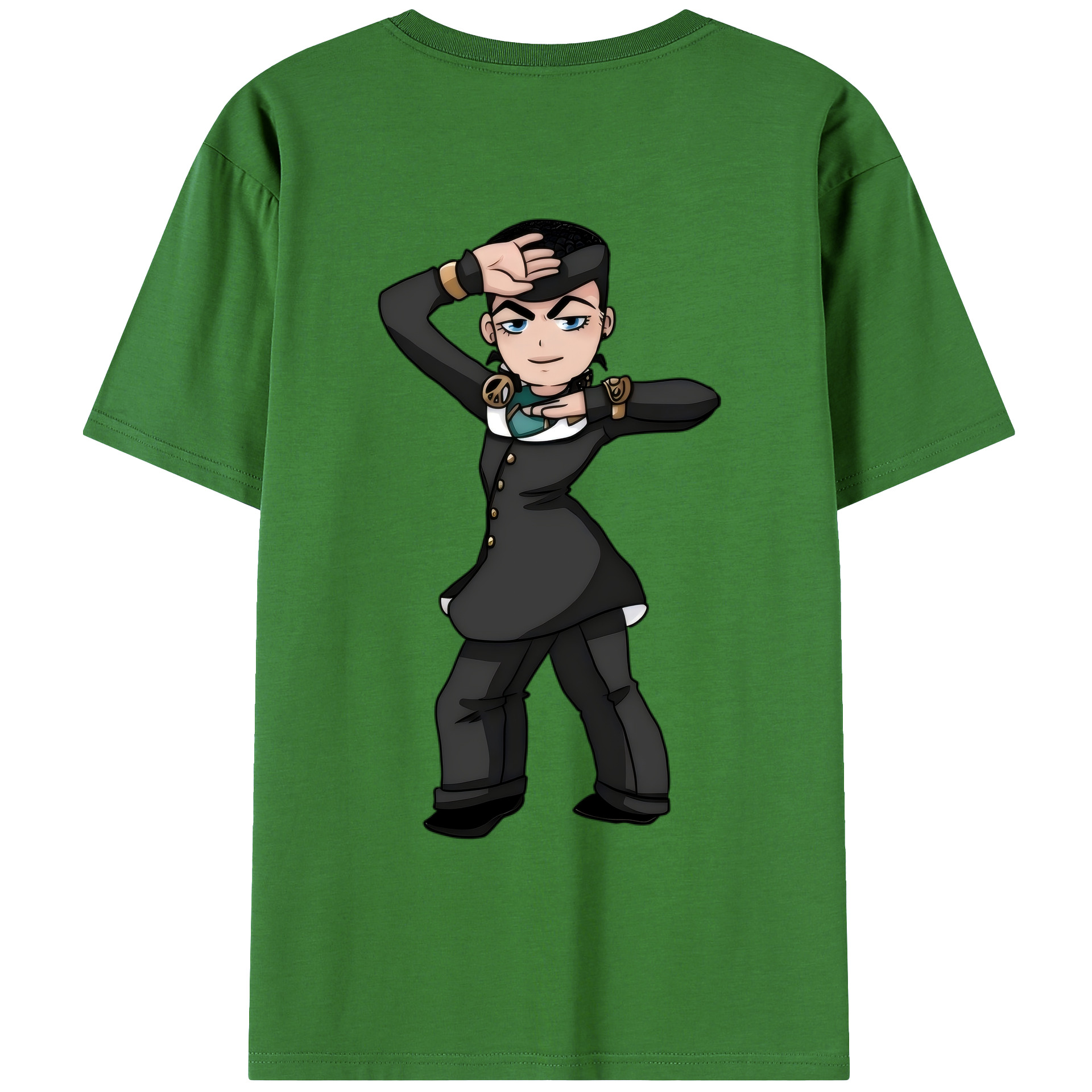 （画像用） ジョジョの奇妙な冒険 ひがしかた じょうすけ JoJo's Bizarre Adventure Higashikata Josuke レディース半袖Tシャツ(バックプリント)